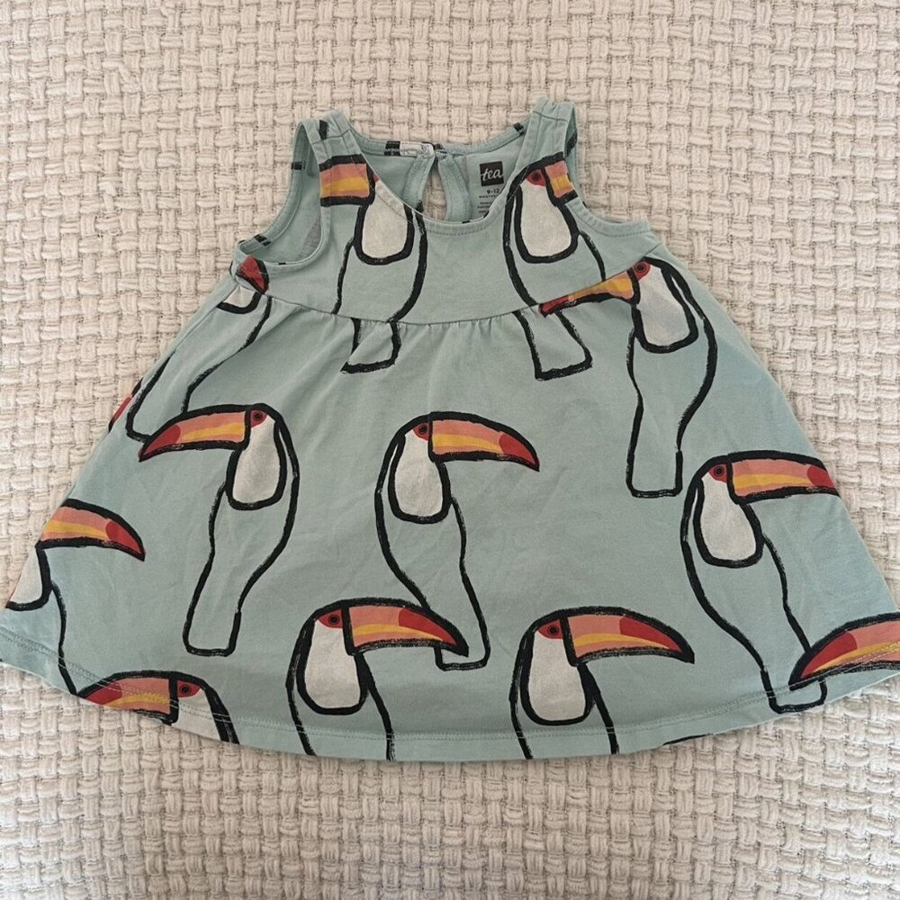 Tea Collection Blue Toucan Dress